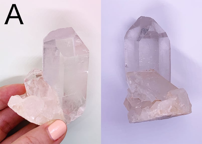 ピンク クォーツ クラスター クリアクォーツ 水晶