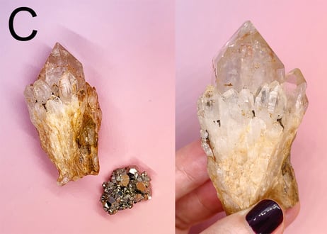 【太陽のアクティベーションキー】クリスタル2個セット （クンダリーニシトリン・パイライト A〜F）