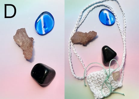【内なる雪解けを刻むQuartz of Course】クリスタル3個セット（アイスクォーツ・シベリアンブルークォーツ・ブラックオブシディアン）
