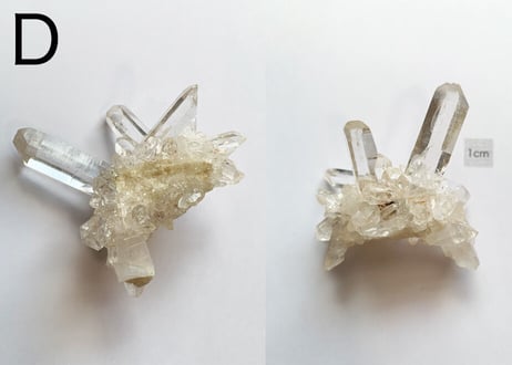 【クリスタルハーモニー】ヒマラヤ水晶クラスター（パリ鉱物博物館のおみやげ付き）