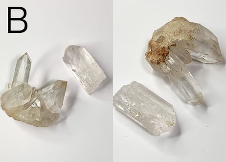 【透明なゲート】TESIMO基本ミニクリスタル2個セット（ヒマラヤ水晶・ダンビュライト）