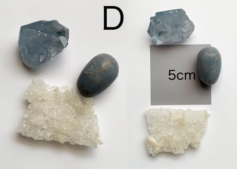 【担当エンジェルと澄んだ空色のおうち】クリスタル2個セット豪華おまけつき（セレスタイト・エンジェライト）