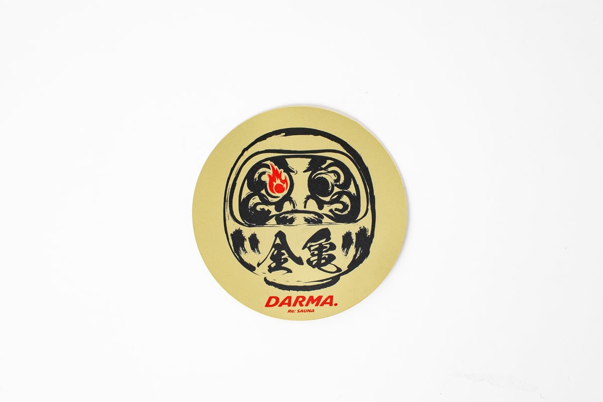 金亀×DARMA コラボステッカー | SAUNA KINKAME SHOP