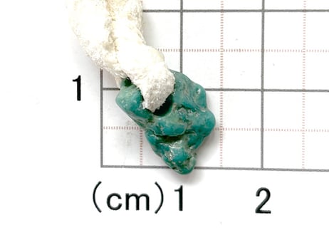 3mm穴ターコイズペンダントトップ　No.1372　現品　13mm