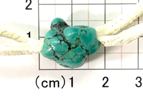 4mm穴　ターコイズビーズ　ナゲット　No.1176　18mm　現品