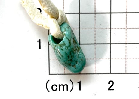 3mm穴ターコイズペンダントトップ　No.1420　現品　17mm