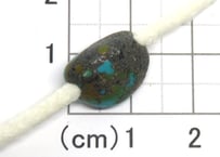 2mm穴　ターコイズビーズ　ナゲット　15mm　No.8028　現品
