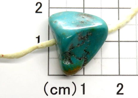 2mm穴　ターコイズビーズ　ナゲット　19mm　No.5850　現品