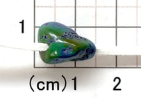 2mm穴　ターコイズビーズ　ナゲット　15mm　No.1519　現品