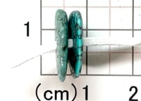 2mm穴　ターコイズビーズ　さざれ　A　2個　No.1459　　16mm　　現品