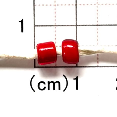 ホワイトハーツ　2個　6mm　NO.8991　現品