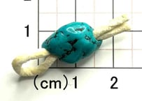 3mm穴　ターコイズビーズ　ナゲット　No.8211　17mm　現品