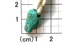 3mm穴ターコイズペンダントトップ　No.1420　現品　17mm
