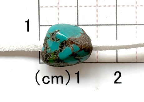 2mm穴　ターコイズビーズ　ナゲット　14mm　No.1433　現品