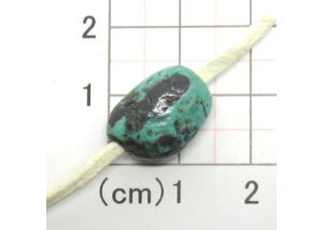2mm穴　ターコイズビーズ　ナゲット　18mm　No.4654　現品