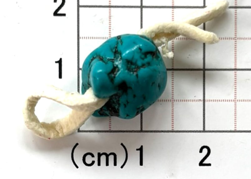 3mm穴 ターコイズビーズ ナゲット No.8704 16mm 現品 | Beads NAPI