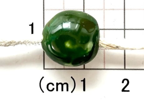 2mm穴　ターコイズビーズ　タンブル　No.1320　15mm　現品