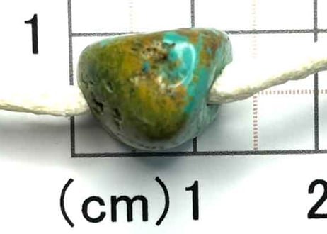 2mm穴　ターコイズビーズ　ナゲット　13mm　No.8161　現品