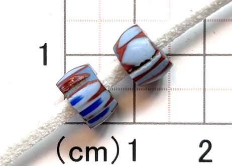 Awaleシェブロン　2個　　　No.1588　現品　8mm