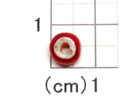 濃赤ホワイトハーツ 7.5mm　No.5125　現品