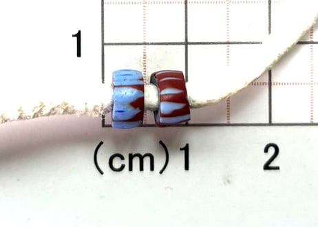 Awaleシェブロン　2個　　　No.1552　現品　7mm