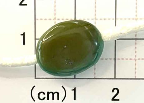2mm穴　ターコイズビーズ　タンブル　No.8360　17mm　現品