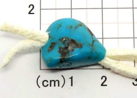 4mm穴　ターコイズビーズ　ナゲット　No.5664　20mm　現品