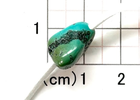 2mm穴　ターコイズビーズ　ナゲット　15mm　No.1519　現品