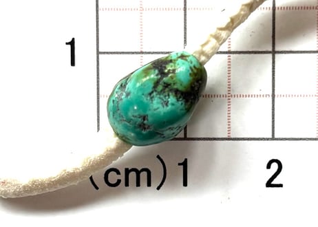 2.5mm穴　ターコイズビーズ　ナゲット　13mm　No.8988　現品