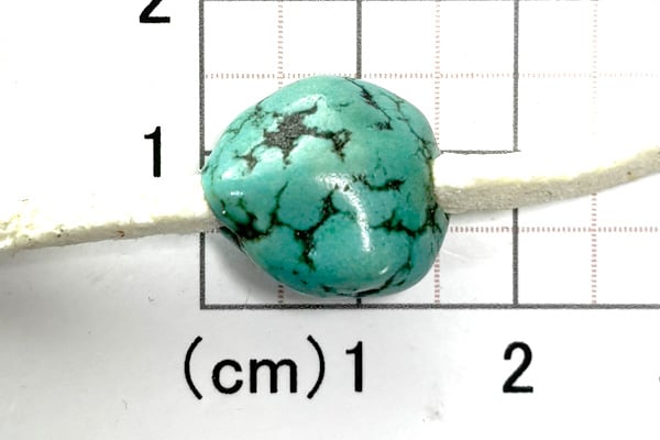 3mm穴 ターコイズビーズ ナゲット No.1407 16mm 現品 | Beads NAPI