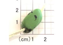 2mm穴　ターコイズビーズ　ナゲット　23mm　No.4149　現品