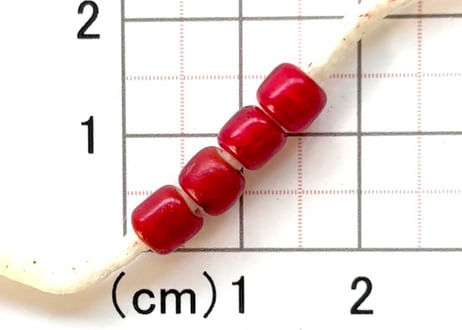 濃赤 オールドホワイトハーツ ビンテージホワイトハーツ250228 Amazon | 血赤 濃赤 アンティーク ホワイトハーツビーズ 55mm 赤