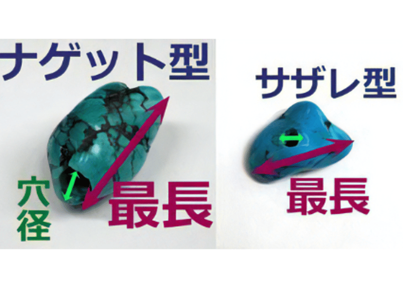 3mm穴 ターコイズビーズ タンブル No.1477 35mm 現品 | Beads NAPI