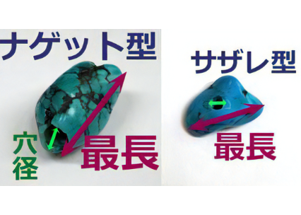 3mm穴 ターコイズビーズ タンブル No.1477 35mm 現品 | Beads NAPI