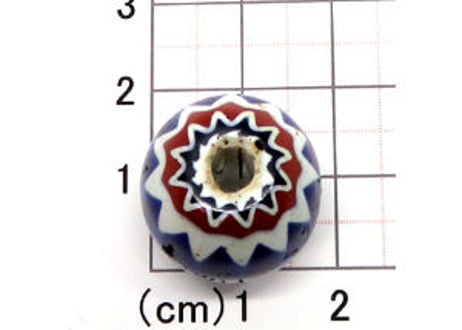シェブロンビーズ　No.4854　現品　　19mm