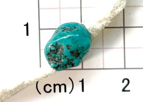2.5mm穴　ターコイズビーズ　ナゲット　12mm　No.1428　現品