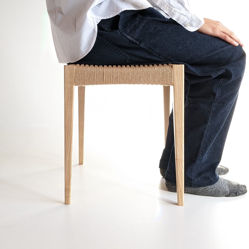 ペーパーコードスツール クリ | たまき木工所