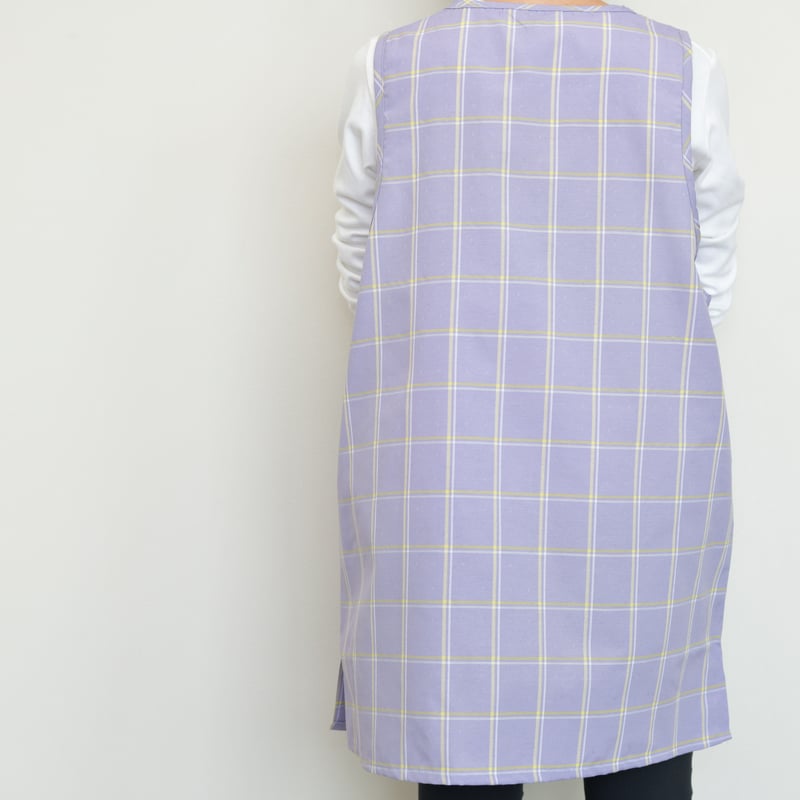 2024秋冬新作 【おてんばママ】うさねこキッチン（パープル） M-L 保育