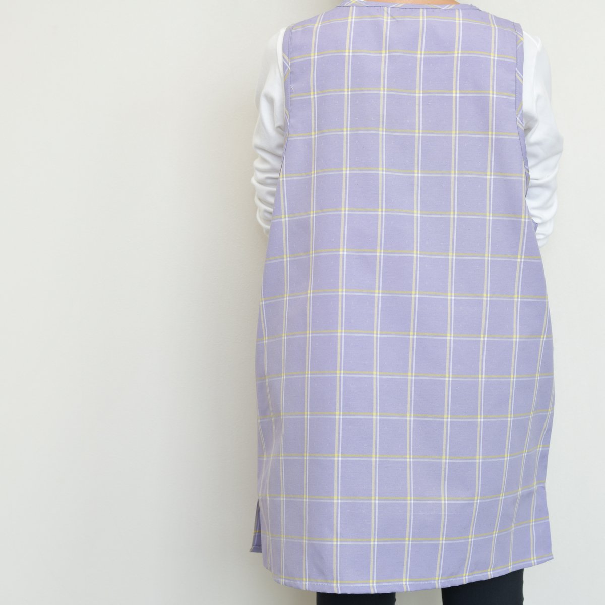 2024秋冬新作 【おてんばママ】うさねこキッチン（パープル） M-L 保育