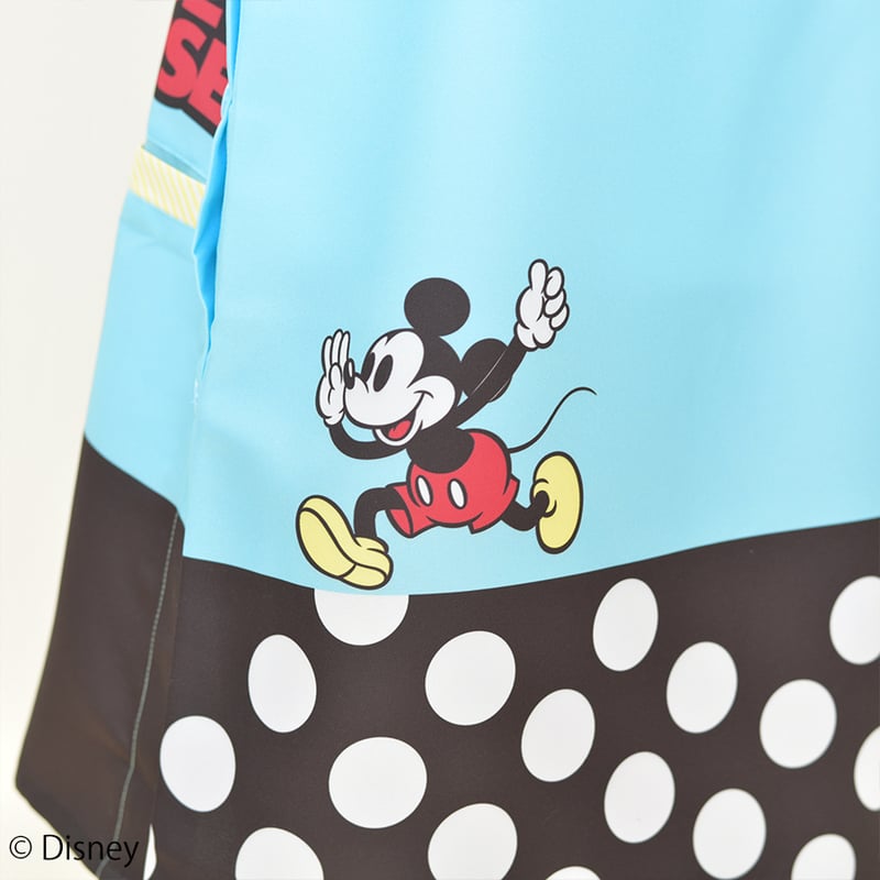 当店限定】 2026春夏新作 保育士エプロン ミッキーマウス サイドボタン
