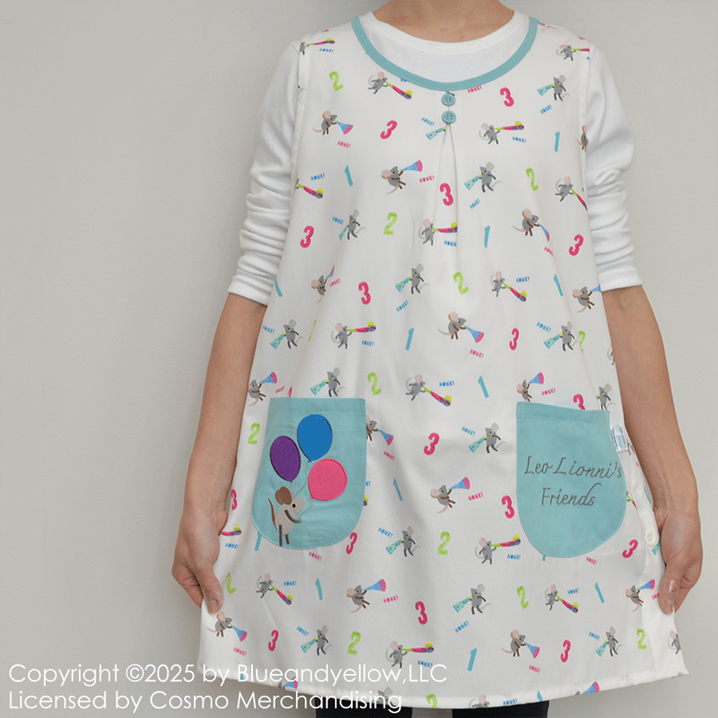 フレデリック エプロン すてきな先生vol.93|フレデリックサイドボタンエプロン ブラウン