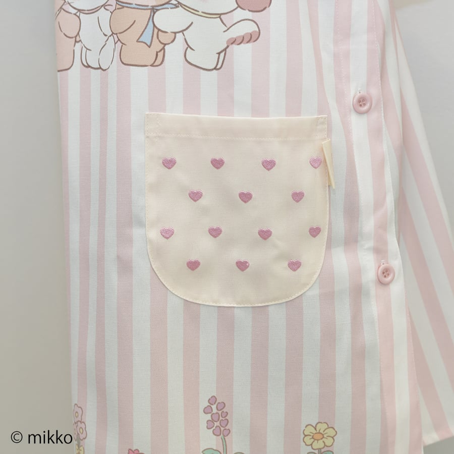 2026春夏新作 保育士エプロン リルアラモード FI44194-61 サイドボタン