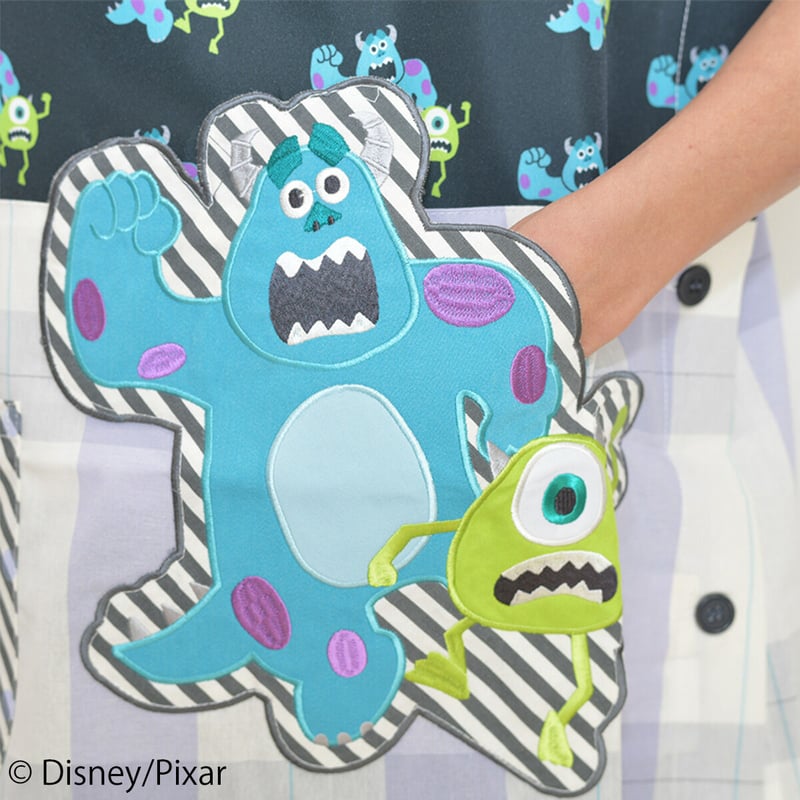 人気旧作／ 保育士エプロン モンスターズ・インク ディズニー | 保育士