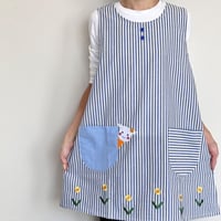 2023新作 【おてんばママ】 たんぽぽこやぎキッチン M-L 保育士エプロン