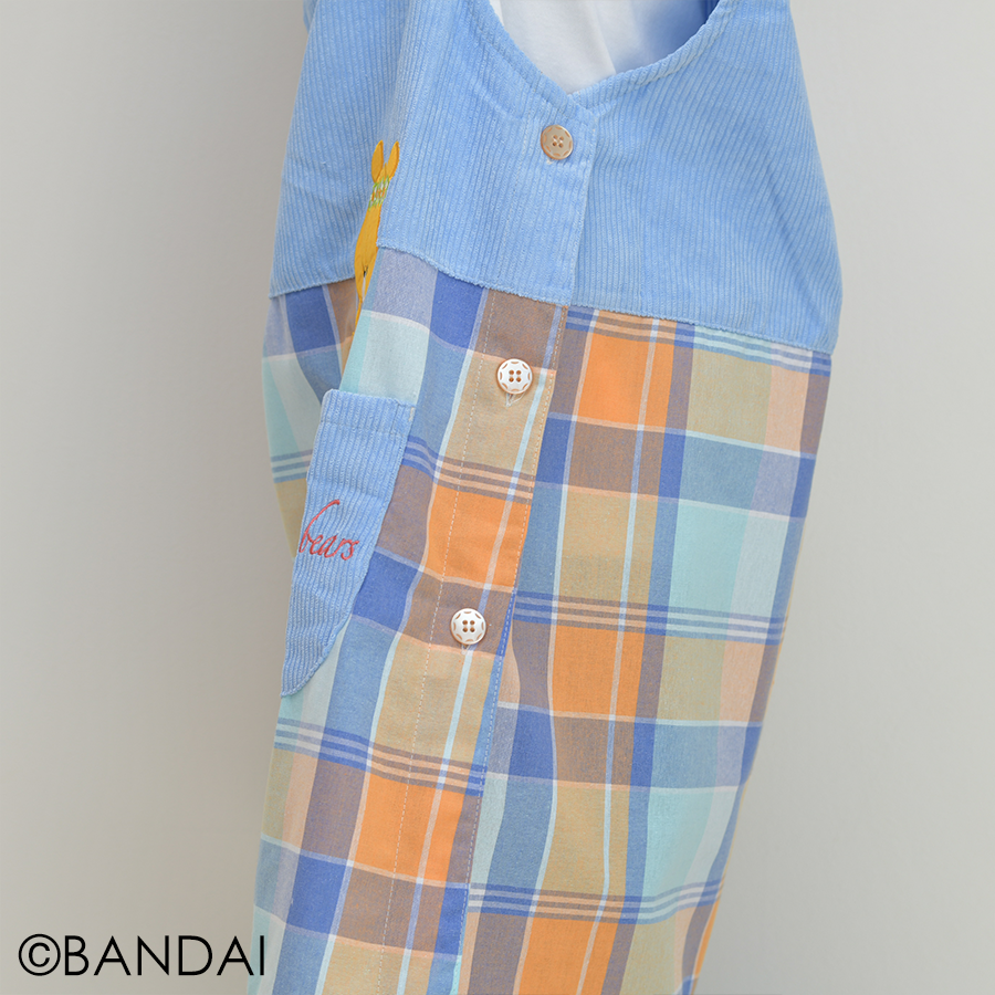 2024秋冬新作 保育士エプロン くまのがっこう JA43828-42 サイドボタン