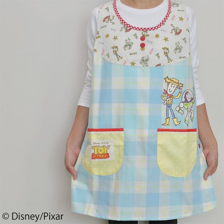 【新品タグ付】エプロン トイストーリー 2点セット M～L 保育士 ディズニー 2023春夏新作 保育士エプロン トイストーリー ディズニー