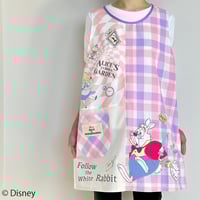 2025秋冬新作 保育士エプロン ハローキティ 41258 ブルー サイドボタン