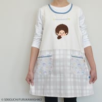 2026春夏新作 保育士エプロン モンチッチ MA44180-61 サイドボタン