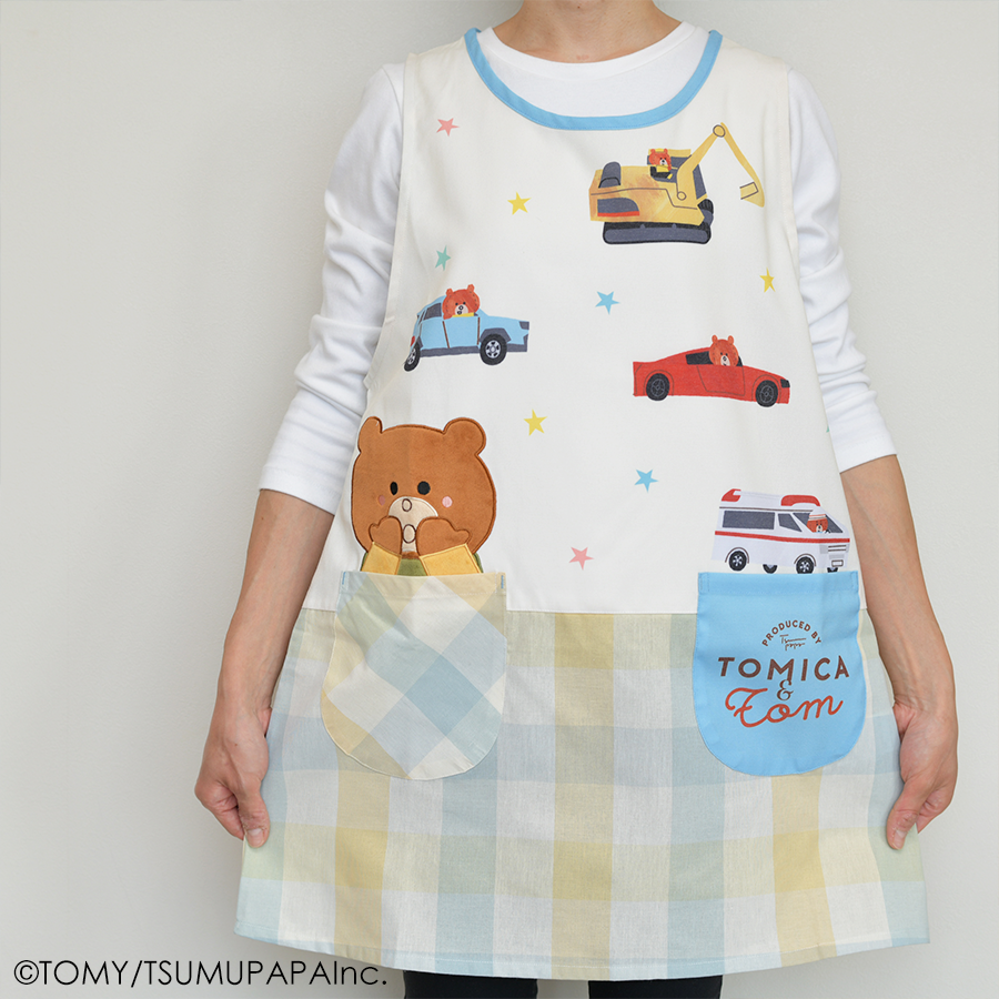 美品 TOM & BOY エプロン Lee 胸当てエプロン ひざ丈 WORKWEAR ストレッチダック リー