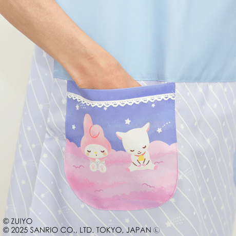 【特別セール】 保育士エプロン アルプスの少女ハイジ&サンリオキャラクターズ SA43966-51 サイドボタン